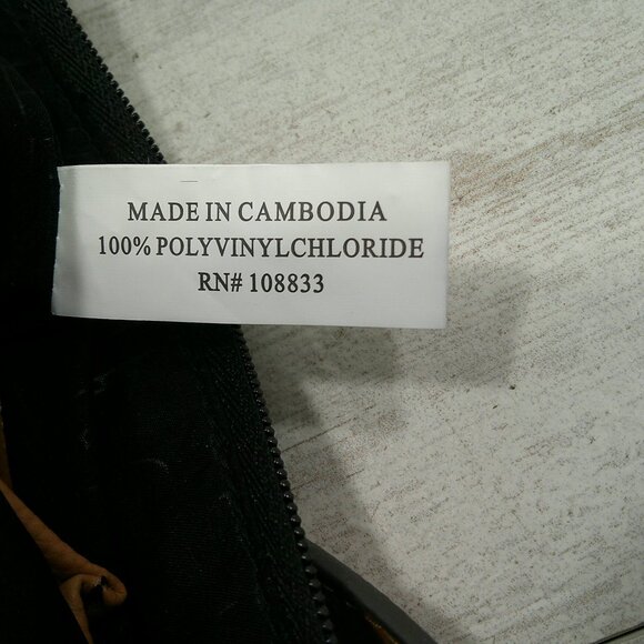 Roestti Faux Leather Black and Brown Full Zip Purse | Pocketbook | Handbag - Picture 7 of 8